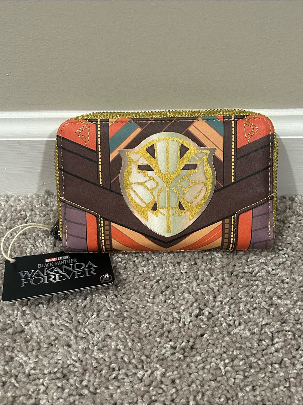 Loungefly Marvel Disney Black Panther Okoye Wakanda Forever Zip Wallet - NWT